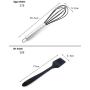 HUShjsd Silicone Kitchenware Set Of 10, Non-stick Kitchenware Set Cooking Spoon Set Kitchenware，spatulas Silicone Heat Resistant,Black