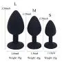 Bcomb 3PCS Silicone Round Shape Sexy Stimulation Toys for Adult -Black