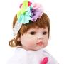 CHAREX Realistic Reborn Baby Dolls Girls, 22 inch Lifelike Toddlers Dolls with Sun Flower Dress, Silicone Dolls Gifts for Children 3+