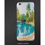 Case for Apple iPhone 6 and iPhone 6s,Shock-Absorption Bumper Cover,Anti-Scratch Back,House Decor,Umbrella and Chair Around The Round Outdoor Pool Tourist Space Famous Spots Concept,Green Blue Cream