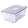 Carlisle 10203B07 StorPlus Full Size Polycarbonate Food Pan, 8" Deep, Clear