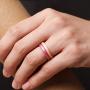ThunderFit Womens Thin and Stackable 4 Pack Silicone Rings Wedding Bands 2.5mm Width - 2mm Thick