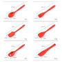 Gwjs Silicone Kitchenware, Non-stick Spatula Silicone Spatula Set Kitchen Gadget Kitchen Utensils-twelve-piece Set 33.2cm(13.1inch)