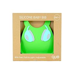 BPA-Free, Waterproof, Soft & Adjustable Silicone Baby Bibs Lightweight, durable, easy to clean! que Bib