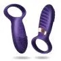 Silicone Vibrating Cock Ring Rechargeable 10-Speed Penis Ring Vibrator Sex Toy for Male or Couples
