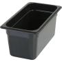 Carlisle 3066203 StorPlus Third Size Food Pan, Polycarbonate, 6" Deep, Black