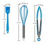 DUDDP kitchen utensil set Silicone Kitchenware 10Pcs Set,Heat Resistant Non Stick Kitchen Utensils Baking Tools Cooking Utensils Gadgets Cookers, Non-Stick Heat Resistant for Cookware