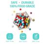 Christmas DIY Silicone Teething Beads 100pc BPA Free Chewable Nursing Necklace Bracelet Accessories
