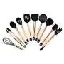 Gwjs Silicone Kitchen Utensils, Non-stick Heat-resistant Cookware Silicone Spatula Suit Silicone Kitchenware-ten Piece Set 35.9cm(14.1inch)