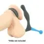Doc Johnson OptiMALE - Duo - Silicone C-Ring & P-Massager - Joystick Allows For Percision Stimulation of the Prostate - Slate