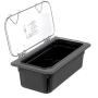 Carlisle 3066103 StorpPlus Third Size Food Pan, Polycarbonate, 4" Deep, Black