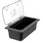 Carlisle 3066103 StorpPlus Third Size Food Pan, Polycarbonate, 4" Deep, Black