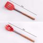 SKYyao Kitchen utensil set Silicone Kitchenware 5-piece set wooden handle silicone cookware non-stick spatula spoon set silicone