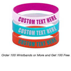 PROMOKING Customizable Silicone Debossed Wristband (100qt)