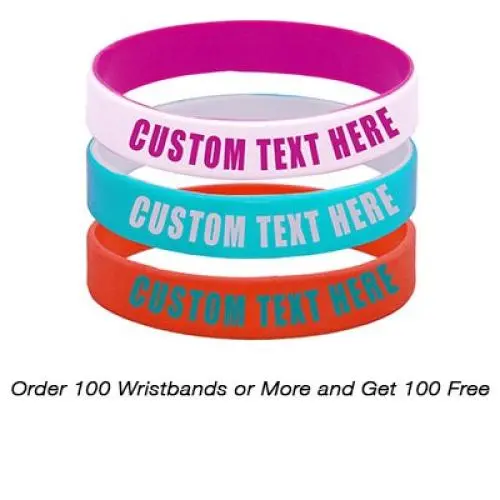 PROMOKING Customizable Silicone Debossed Wristband (100qt)