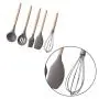 UPKOCH 5pcs Silicone Kitchenware Set Nonstick Cooking Utensils High Temperature Resistant Kitchen Tool with Wood Handle for Home
