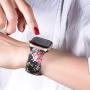 EXCHAR Compatible with Apple Watch Band 40mm 38mm 44mm 42mm Fadeless Pattern Printed Floral Bands Silicone Replacement Band for iWatch Series 5 Series 4/3/2/1 for Women Men