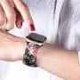 EXCHAR Compatible with Apple Watch Band 40mm 38mm 44mm 42mm Fadeless Pattern Printed Floral Bands Silicone Replacement Band for iWatch Series 5 Series 4/3/2/1 for Women Men