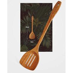 Wooden spatula non-stick wood shovel fried egg shovel three hole shovel plus long handle shovel wooden thin shovel