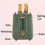 QIN.J.FANG-Kitchen 2 Slices Bread Toaster,household automatic toaster Breakfast spit driver Breakfast Machine,Green