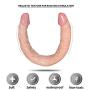 HAOZICH Silicone Double Ended Flexible Massage Toy for Women and Couples HAOZICH (Color : Beige)