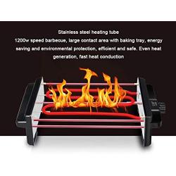 Family Barbecue Double Electric Grill,1200 W Watts Cold Walls Grid (41.5 14.5 22CM)