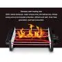 Family Barbecue Double Electric Grill,1200 W Watts Cold Walls Grid (41.5 14.5 22CM)