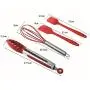 Kitchen Utensils Sets 10pcs Silicone Cooking Heat Resistant Kitchenware Baking Utensils Cooking Tools Set Accessories (Black)