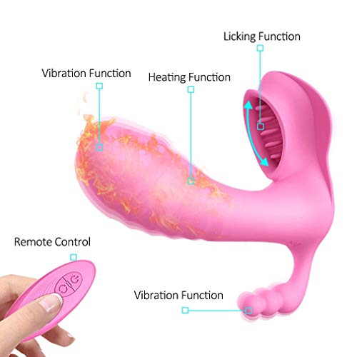 Tight Design Pink Vibrartorfor Women Invisible Vibrate Things for Women Wearable Six Toys for Women Bullet Adullt Toys for Female,Wireless Remote USB Rechargeable Tshirt Silicone Toy