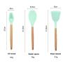 HUShjsd Silicone Kitchenware Set 12-piece Set, Do Not Hurt The Pot Cooking Spoon, Large Hanging Spoon Shovel Set - Non-toxic Chef Gadget, Green