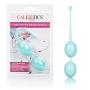 CalExotics Weighted Kegel Balls - Duotone Ben Wa Kegel Weights - Pelvic Floor Exercise Balls - Adult Silicone Sex Toys - Teal