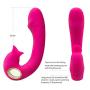 Powerful 7 Sucking Toys, Waterproof Handheld Wand Massager with Heating, Medical Silicone,USB Rechargeable