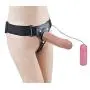 XIKEZAN Strap On Harness Bondage with 7&quotInches Silicone Vibrating Dildo Penis Sex Toys & Games for Women Lesbian Gay Anal Plug +Free Sexual Lubricant (Fresh)