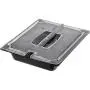 Carlisle 10220B03 StorPlus Half Size Food Pan, Polycarbonate, 2.5" Deep, Black