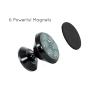 Magnetic Phone Mount for Flat Surfaces - Extra Strong Support. (Black)