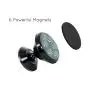 Magnetic Phone Mount for Flat Surfaces - Extra Strong Support. (Black)