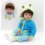iCradle 18inch 45CM Real Looking Lovely Cute Reborn Baby Dolls Soft Vinyl Silicone Reborn Baby Newborn Baby Doll Kids Christmas Best Birthday