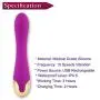 Waterproof Vibrator Dildo for Women with 10 Vibration Modes, EVERFUN Silicone G Spot Vibrator Clitoris Stimulator Adult Sex Toys (Purple)