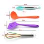 Kitchen Supplies Silicone Kitchen Utensils Set of 10 Environmentally Friendly Cooking Shovel Spoon Tool Non-Stick Silicone Kitchenware Set Tool Accessories