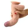 9.5 Inch Realistic Double Layer Silicone Toy with Strong Suction Cup