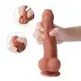 8.5 Inch Realistic Soft D?`ld?s with Strong Suction Cup-Relaxation Massager Wand Toys-100% Silicone Material