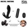 Silicone Vibration Wireless Remote Control Male Vibranting Wand Massager Rechargeable Back Neck Shoulder Relaxation Massaging with Multiple Men Vibrator Medical Toys