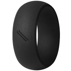 ThunderFit Silicone Wedding Ring for Men, Rubber Wedding Band - 8.7mm Wide