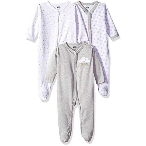 Hudson Baby Baby Boys Cotton Union Suit, 3 Pack