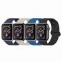 YANCH Compatible with for Apple Watch Band 38mm 42mm 40mm 44mm, Soft Silicone Sport Band Replacement Wrist Strap Compatible with for iWatch Series 4/3/2/1, Nike+,Sport,Edition