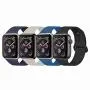 YANCH Compatible with for Apple Watch Band 38mm 42mm 40mm 44mm, Soft Silicone Sport Band Replacement Wrist Strap Compatible with for iWatch Series 4/3/2/1, Nike+,Sport,Edition