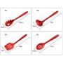 JunbosiKitchenware Silicone Kitchen 10 Pieces Nonstick Cookware Silicone Kitchenware Set Shovel Spoon Kitchenware Set,Red