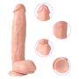 Realistic M-ásságer Wand for Women 12 inch Suction Cup Feels Like Skin Adult Toys，Flexible and Soft Huge Size Long Waterproof Silicone, Hands Free Play for Couples Pleasure Flesh
