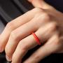 ThunderFit Womens Thin Swivel Rings, 10 Rings / 8 Rings / 4 Rings / 1 Ring - Stackable Silicone Wedding Rings - 2.5mm Wide - 2mm Thick