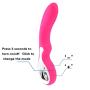 Vibrator, Oomph! Butterfly 16-Frequency 3-Speed Vibration USB Rechargeable Silicone G-spot and Clitoris Massager AV Vibe Female Masturbation Toy - Rosy